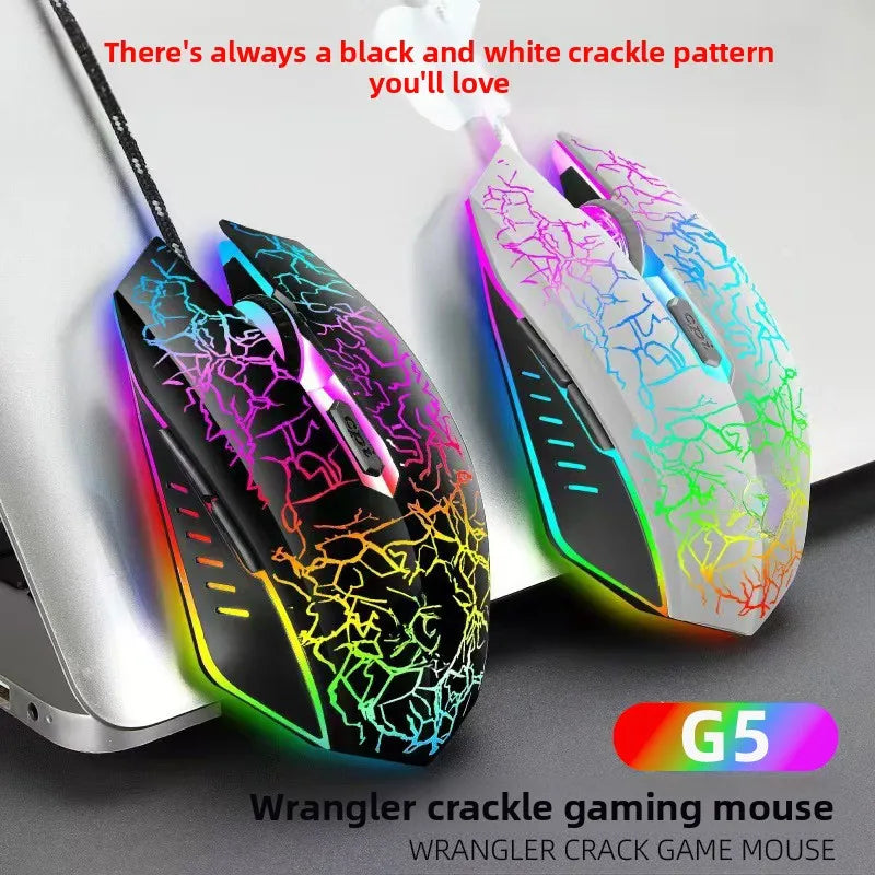 G5 Wired Gaming Mouse 6D 3600 DPI RGB Backlit Ergonomic