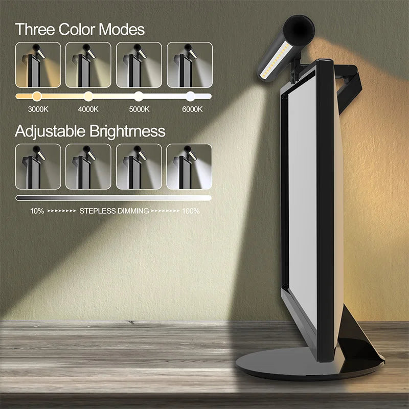 Computer Monitor Light Bar USB Powered Touch Dimming 4 Color Temperature