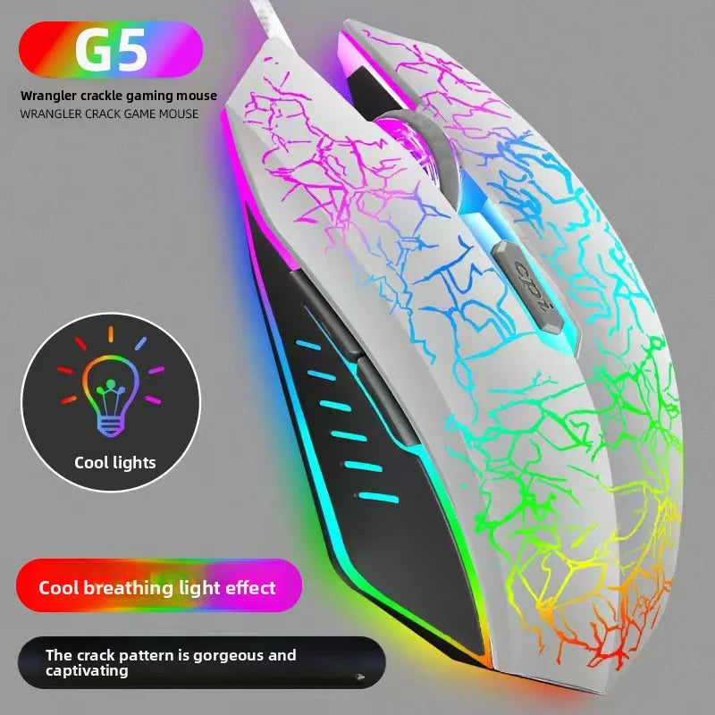 G5 Wired Gaming Mouse 6D 3600 DPI RGB Backlit Ergonomic