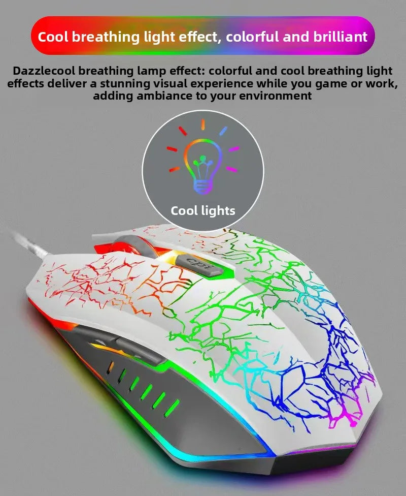 G5 Wired Gaming Mouse 6D 3600 DPI RGB Backlit Ergonomic