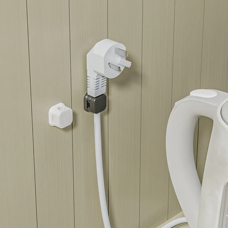 Plastic Desktop Cable Organizer Wall Mounted Rectangle Single Tier